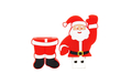 Флешка Резиновая Дед Мороз "Santa Claus" Brutus Q279 красный 512 Гб