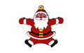 Флешка Резиновая Дед Мороз "Santa Claus" Gustavus Q279 красный 4 Гб