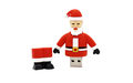 Флешка Резиновая Дед Мороз "Santa Claus" Velius Q279 красный 1 Гб