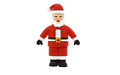Флешка Резиновая Дед Мороз "Santa Claus" Velius Q279 красный 2 Гб
