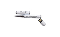 Флешка Металлическая Ручка Бона "Pen Bona" R324 белая, гравировка с чернением 1+1