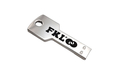 Флешка Металлическая Ключ "Key" R145 серебряная, гравировка с чернением 1+1
