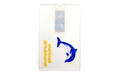 Флешка Пластиковая Визитка Клеа "Visit Card Clear" S486 прозрачная, уф-печать 4+0