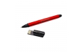 Флешка Металлическая Ручка Стилус Глосса "Pen Stylus Glossa" R242 красная, гравировка, чернение