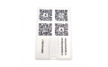 Флешка Пластиковая Визитка "Visit Card" S78 белая, уф-печать 4+4