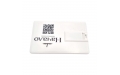 Флешка Пластиковая Визитка "Visit Card" S78 белая, уф-печать 4+4