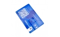 Флешка Пластиковая Визитка "Visit Card" S78 белая, уф-печать 4+4