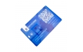Флешка Пластиковая Визитка "Visit Card" S78 белая, уф-печать 4+4