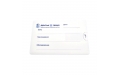 Флешка Пластиковая Визитка "Visit Card" S78 белая, уф-печать 4+4