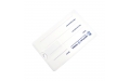 Флешка Пластиковая Визитка "Visit Card" S78 белая, уф-печать 4+4