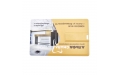 Флешка Пластиковая Визитка "Visit Card" S78 белая, уф-печать 4+4