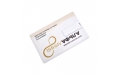 Флешка Пластиковая Визитка "Visit Card" S78 белая, уф-печать 4+4
