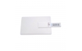 Флешка Пластиковая Визитка "Visit Card" S78 белая, уф-печать