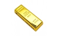 Флешка Металлическая Золотой слиток "Gold Bar" R352 золотой, гравировка с чернением