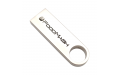 Флешка Металлическая Сензо "Senzo" R223 серебристая, гравировка с чернением