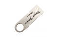 Флешка Металлическая Сензо "Senzo" R223 серебристый, гравировка с чернением 1+1