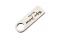 Флешка Металлическая Сензо "Senzo" R223 серебристый, гравировка с чернением 1+1