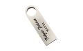 Флешка Металлическая Сензо "Senzo" R223 серебристый, гравировка с чернением 1+1