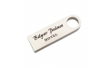 Флешка Металлическая Сензо "Senzo" R223 серебристый, гравировка с чернением 1+1