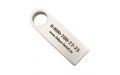 Флешка Металлическая Сензо "Senzo" R223 серебристый, гравировка с чернением 1+1