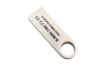 Флешка Металлическая Сензо "Senzo" R223 серебристый, гравировка с чернением 1+1