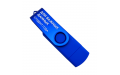 Флешка Пластиковая Твистер "Twister" S319 синий-синий, гравировка