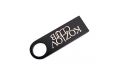 Флешка Металлическая Сензо "Senzo" R223 черная, гравировка