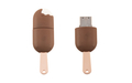 Флешка Пластиковая Мороженое Эскимо "Ice cream" S182 коричневый, логотип 3D