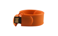 Флешка Силиконовая Браслет Слап "Bracelet Slap" V169 оранжевый, шелкография 1+0