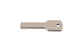 Флешка Металлическая Ключ "Key" R145 серебряный глянцевый, гравировка 1+0, чернение