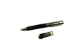 Флешка Металлическая Ручка Наппа "Pen Nappa" R162 черная, гравировка 1+1, чернение 1+1