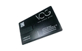 Флешка Пластиковая Визитка "Visit Card" S78 черная, уф-печать 1+1 белым
