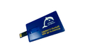 Флешка Пластиковая Визитка "Visit Card" S78 синяя, шелкография 2+0