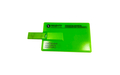 Флешка Пластиковая Визитка "Visit Card" S78 зеленая, уф-печать 4+4