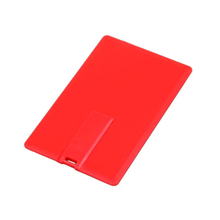 Флешка Пластиковая Визитка "Visit Card" S78 красный 1 Гб