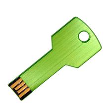 Флешка Металлическая Ключ "Key" R145 салатовый 4 Гб