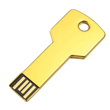 Флешка Металлическая Ключ "Key" R145 золотой 32 Гб