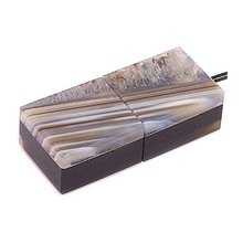 Флешка Каменная Агат "Agate Stone S" G300 серый 128 Гб