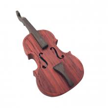 Флешка Деревянная Скрипка "Violin Cello" F3 коричневая 2 Гб