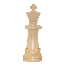Флешка Деревянная Шахматы Король "Chess King" F25 белый 1 Гб
