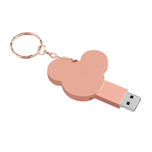 Флешка Металлическая Микки Маус "Mickey Mouse" R435 розовый 16 Гб