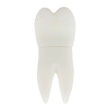 Флешка Резиновая Зуб "Tooth" Q465 белый 4 Гб
