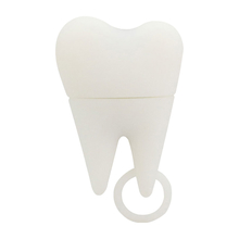 Флешка Силиконовая Зуб "Tooth" V466 белый 128 Гб