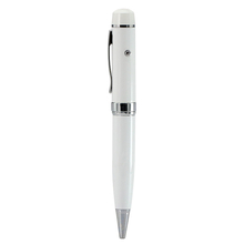 Флешка Металлическая Ручка Лазерная указка Кустис "Laser Kystis Pen" R238 белая 16 Гб