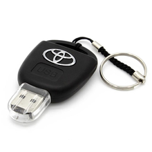 Флешка Пластиковая Автомобильный ключ Тойота "Toyota Car Key" S62 черный 4 Гб