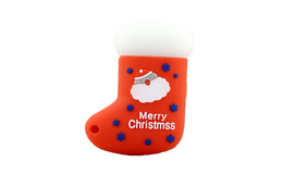 Флешка Резиновая Новогодний носок "Christmas sock" Q596