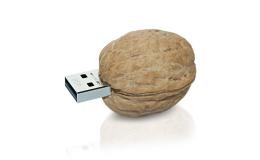 Флешка Резиновая Грецкий орех "Walnut" Q22