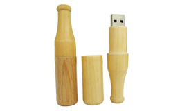 Флешка Деревянная Бутылка Пива "Bottle Beer" F252