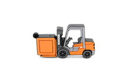 Флешка Резиновая Погрузчик "Forklift Truck" Q143