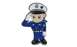 Флешка Резиновая Полицейский "Police" Q313